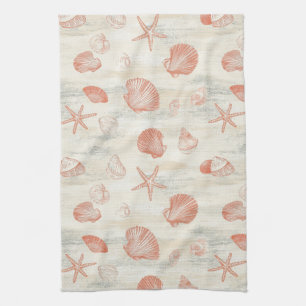 Linge De Cuisine Côtière rustique - Coquillages, Starfish, Reef (29