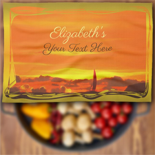 Linge De Cuisine Coucher de soleil 1300 (Créateur téléchargé)