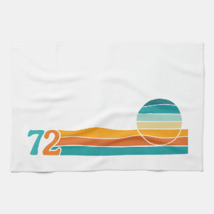 Linge De Cuisine Coucher de soleil rétro 72