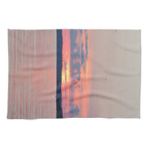 Coucher du soleil de Vermilion de lac