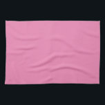 Linge De Cuisine Couleur solide rose Modèle élégant personnalisé<br><div class="desc">Créez votre propre téléchargement personnalisé Ajoutez votre monogramme Photo initiale ou logo Nom du texte Élégant Cuisine et repas moderne / Table et linge de cuisine / Modèle blanc rose uni serviette de cuisine.</div>