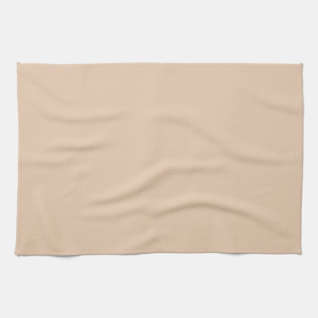 Linge De Cuisine Couleur Uni Fauve Clair (Horizontal)