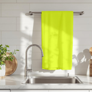 Linge De Cuisine Couleur unie Chartreuse néon   Couleur tendance