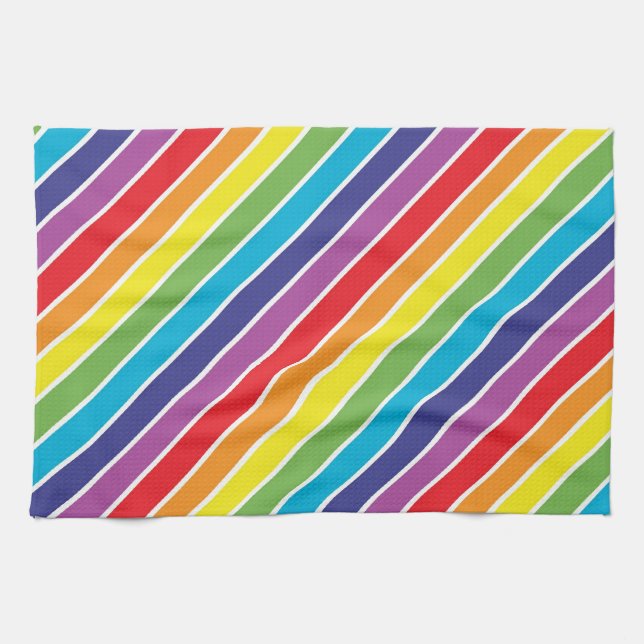 Linge De Cuisine Couleurs arc-en-ciel (Horizontal)