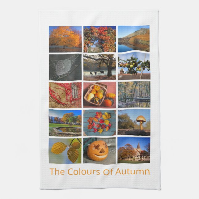 Linge De Cuisine Couleurs D'Automne (Vertical)