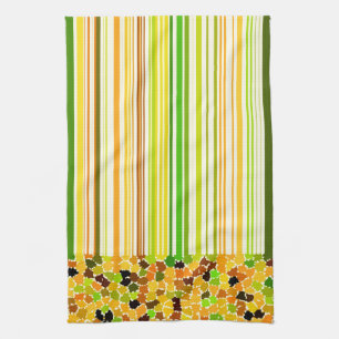 Linge De Cuisine Couleurs d'automne Orange Rouge Jaune Pomme Vert M