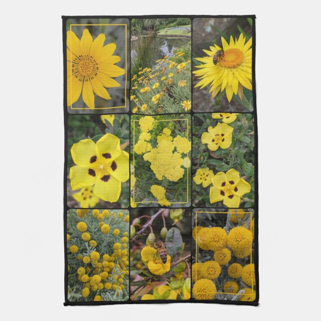 Linge De Cuisine Couleurs de la Nature - Fleurs Jaunes (Vertical)