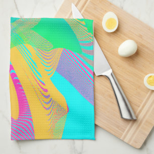 Linge De Cuisine COULEURS FLUO - Art Fractal -