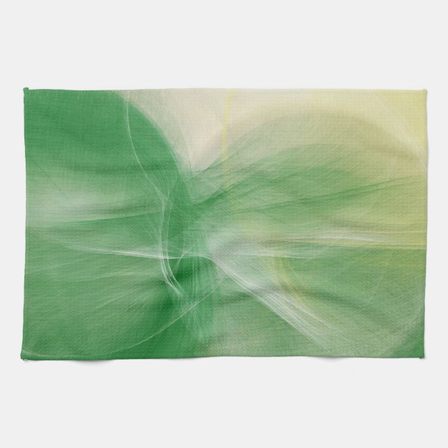 Linge De Cuisine Couleurs rétro Peinture Abstraite 3 (Horizontal)
