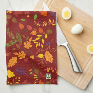 Linge De Cuisine Country Bumpkins Fall Leaves Kitchen Towel 53086a5