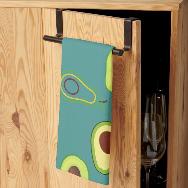 Linge De Cuisine Coupe Avocado été Vert dégradé Motif (Pliage en tiers)