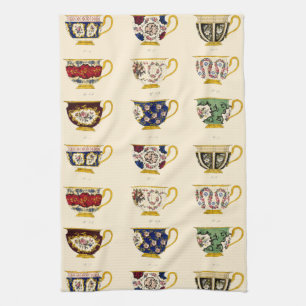 Linge De Cuisine Coupe de thé de l'ère victorienne vintage Conçoit 