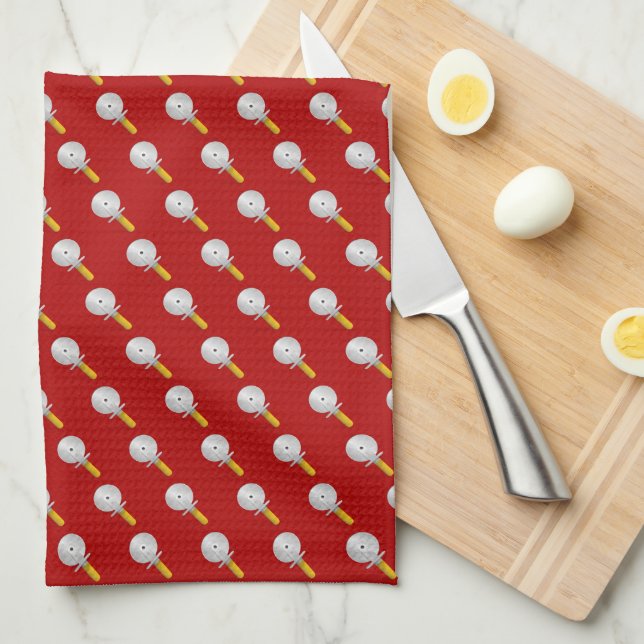 Linge De Cuisine Coupe-pizza pour la journée de la pizza (Quart Plié)