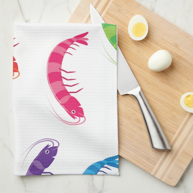 Linge De Cuisine Courbes de parti (Quart Plié)