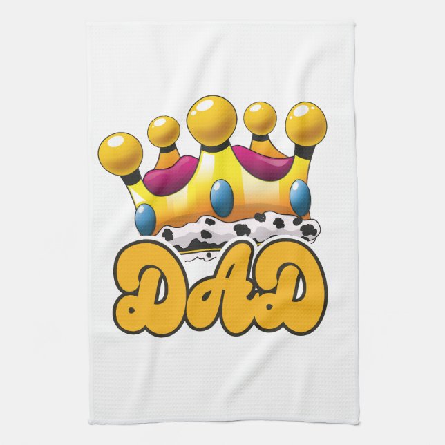 Linge De Cuisine Couronne de rois papa (Vertical)