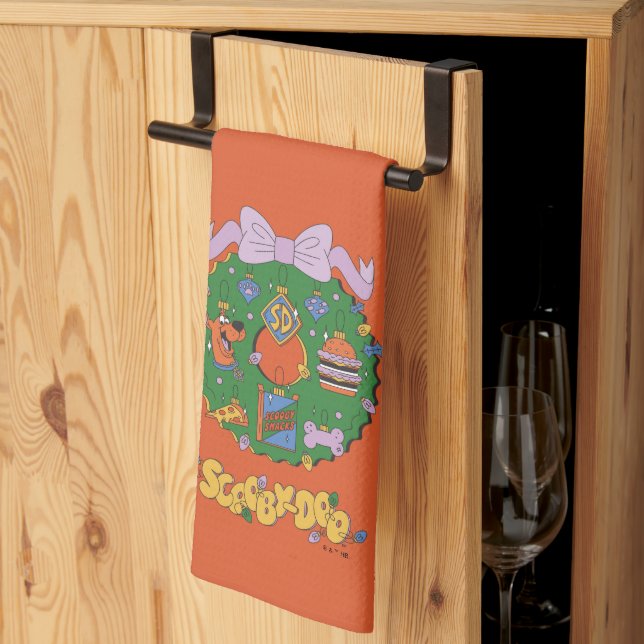 Linge De Cuisine Couronne graphique de snack de vacances de Scooby- (Pliage en tiers)