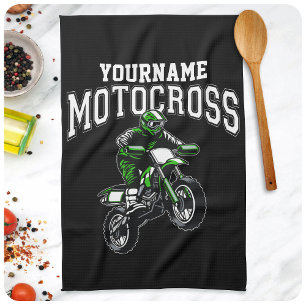 Linge De Cuisine Course Motocross Dirt Bike Rider personnalisée