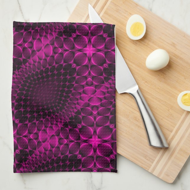 Linge De Cuisine Couverture à motif abstrait rose (Quart Plié)