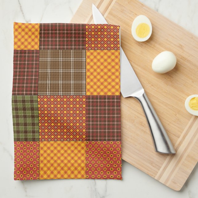 Linge De Cuisine Couverture Confort d'Automne (Quart Plié)