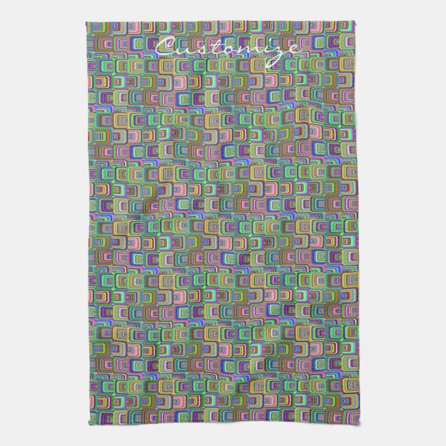 Linge De Cuisine Cove Thunder groovy psychédélique de style hippie  (Vertical)