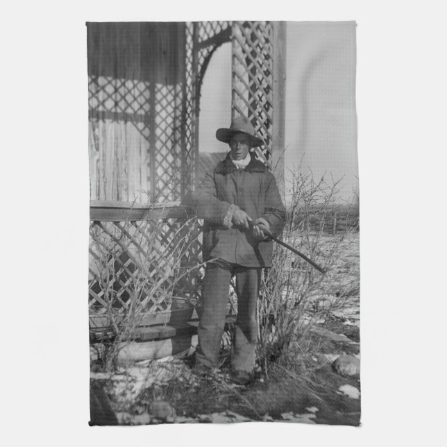 Linge De Cuisine Cowboy Rancher ou le hors-la-loi canadien du Vieux (Vertical)