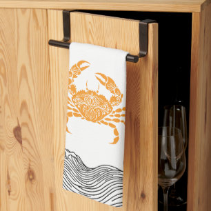 Linge De Cuisine Crabe mandala