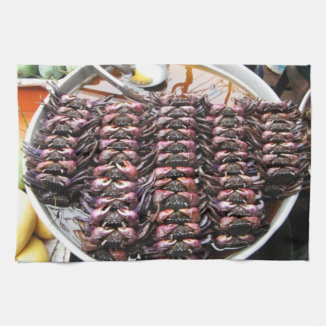 Linge De Cuisine Crabes noirs [Po Na] ... Thai Street Food (Horizontal)