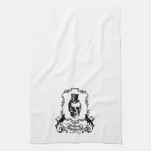 Linge De Cuisine Crâne d'Halloween Vintage moderne