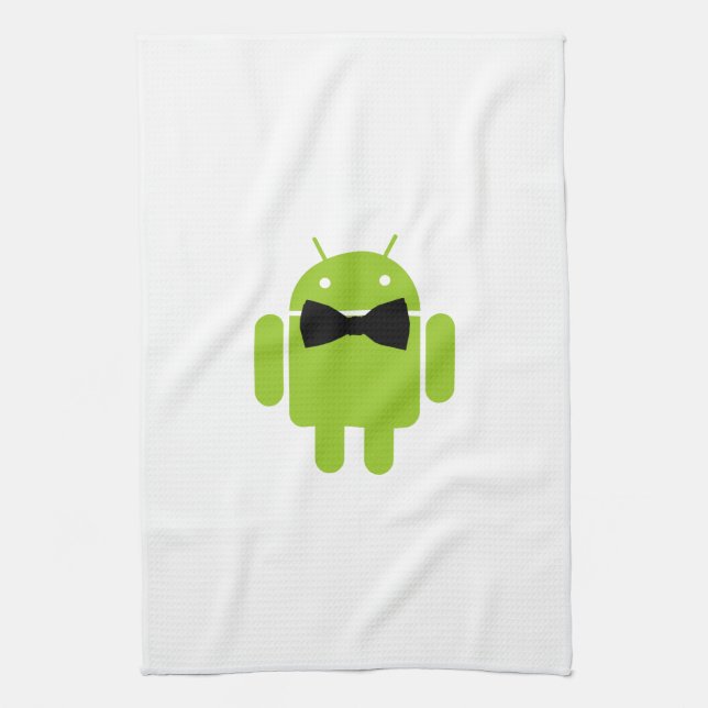 Linge De Cuisine Cravate Formelle Bow Android Robot Icon (Vertical)