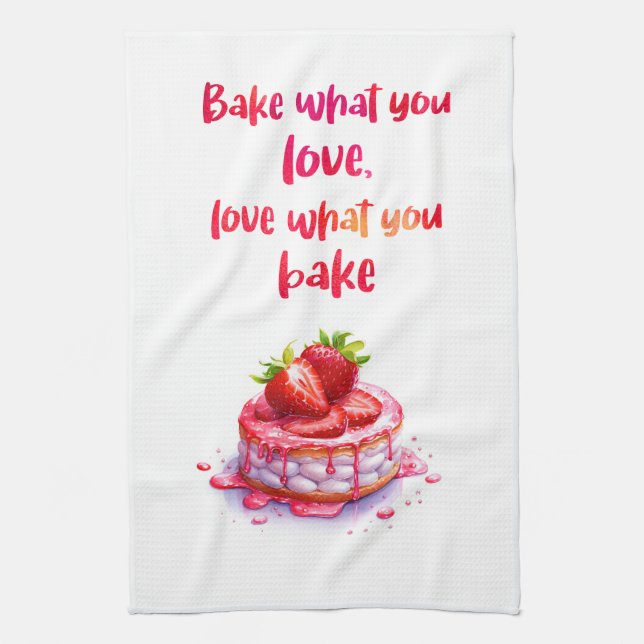 Linge De Cuisine Création de gâteau sucré (Vertical)