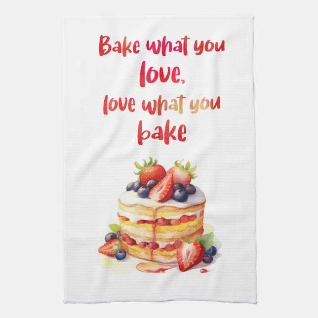 Linge De Cuisine Création de gâteau sucré (Vertical)