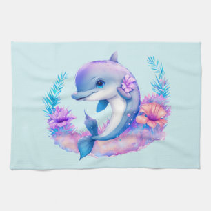 Linge De Cuisine Créature marine dauphin mignon