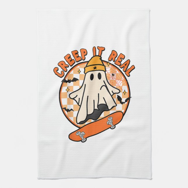 Linge De Cuisine Creep It Real Halloween (Vertical)