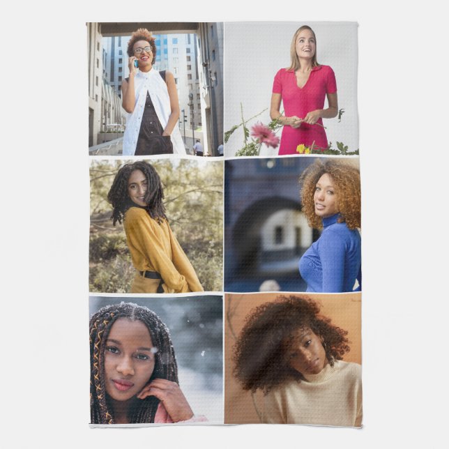 Linge De Cuisine Créez votre propre collection photo de 6 personnes (Vertical)