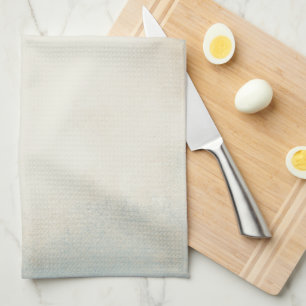 Linge De Cuisine Crème Bleue Abstraite Et Art Or