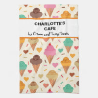 Crème Glacée Colorée Savoureuse Motif nom personn