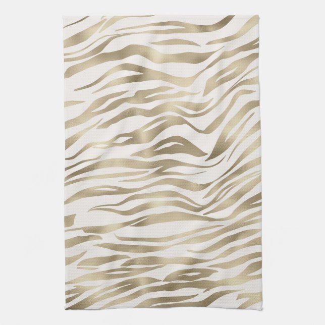 Linge De Cuisine Crème or Zebra Print (Vertical)