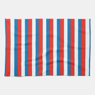 Linge De Cuisine crimée faroe Wichita drapeau bandes rouge blanc bl