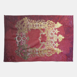 Linge De Cuisine Crimson à l'encre tombée