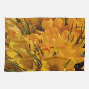 Linge De Cuisine Crocus jaune flavus - Fleurs Jaune Doré  Porte