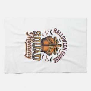 Linge De Cuisine Croisière Halloween Maman Vintage Équipe Bateau De