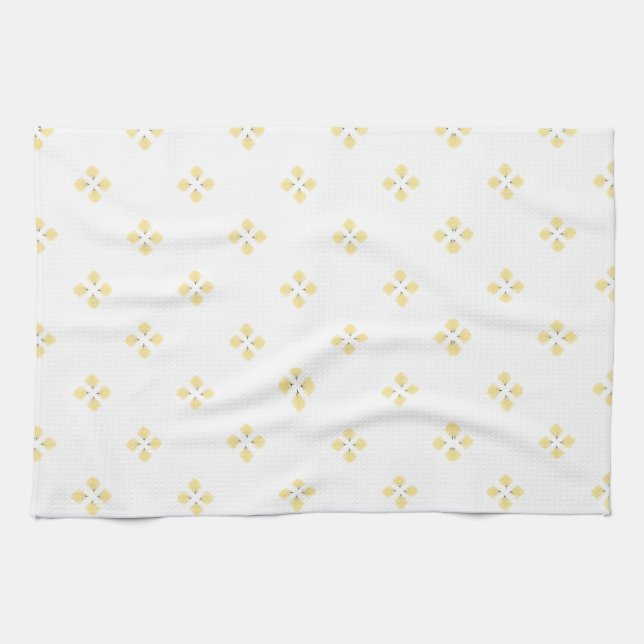 Linge De Cuisine Croisillons de pissenlit fauve  (Horizontal)
