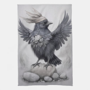Linge De Cuisine Crows Rock ! Poster Corbeau