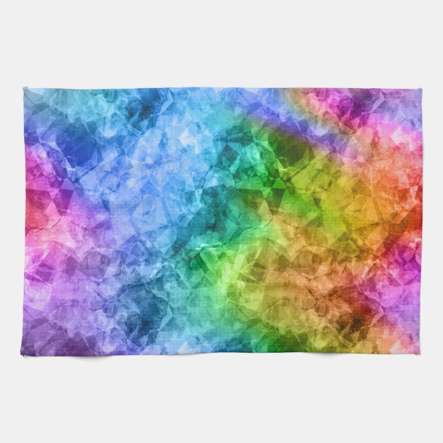 Linge De Cuisine Crumpled Peacock Blue (Horizontal)