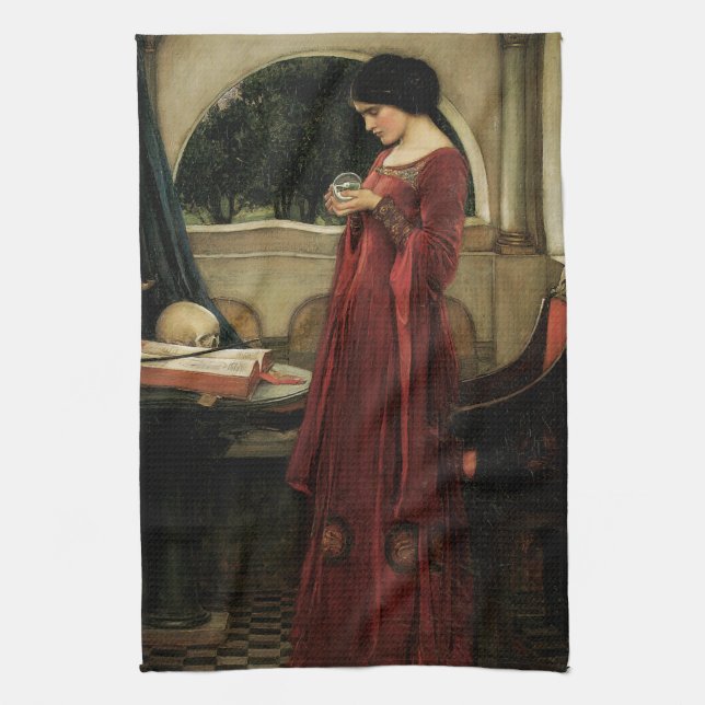 Linge De Cuisine Crystal Ball par John William Waterhouse (Vertical)