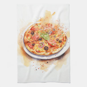 Linge De Cuisine Cucina Italiana : Pizza Italienne Artistique