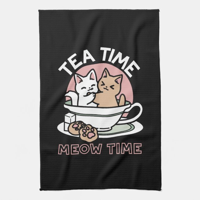 Linge De Cuisine Cuddin en coupe - Tea Time adorable (Vertical)