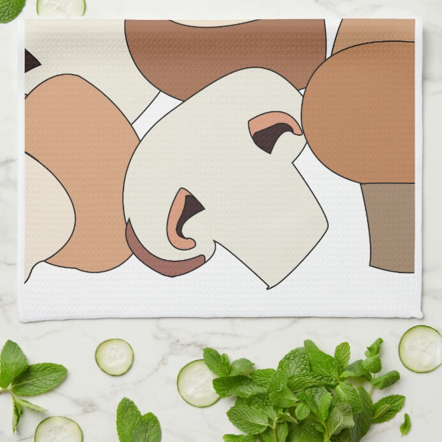 Linge De Cuisine Cueilleur de champignons comestibles mycologue che (Plié)