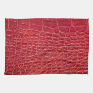 Linge De Cuisine Cuir rouge d'alligator de Faux