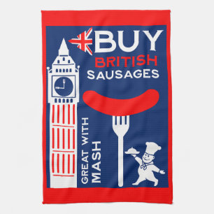 Linge De Cuisine Cuisine Anglaise Saucisse Et Mash